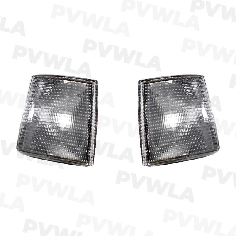 For VW T4 1995 1996 1997 1998 1999 2000 2001 2002 2003 Pair Left & Right Side White Turn Signal Corner Light Without Bulbs