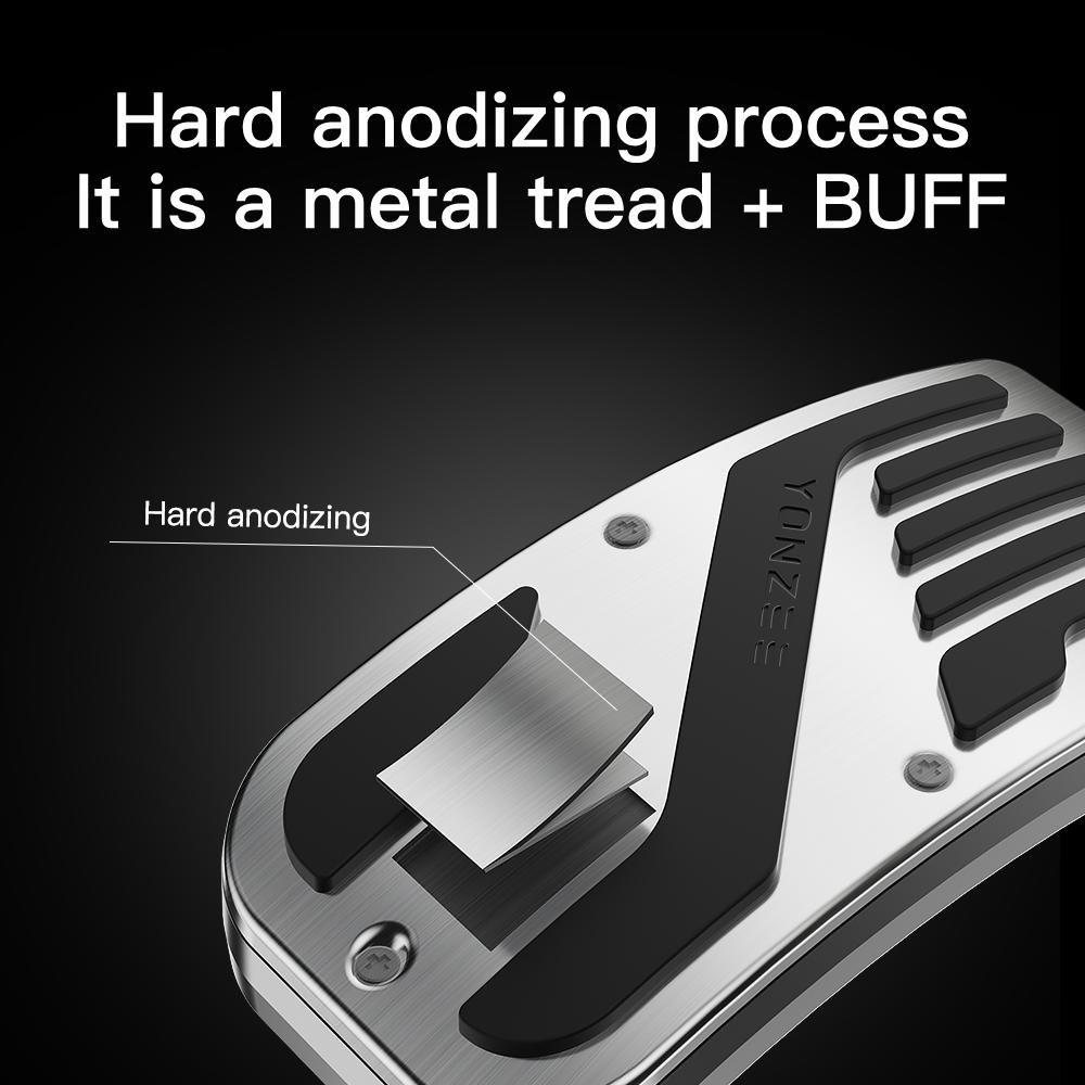 YZ For Tesla Model 3 Y Highland Juniper 2017-25 Aluminum Alloy Foot Pedal Accelerator Gas Fuel Brake Pedal Pedal Cover