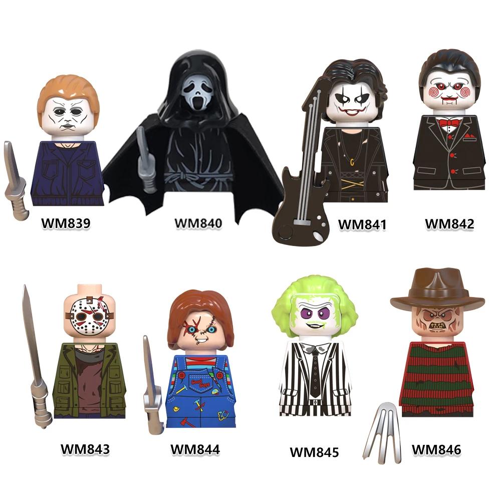 Horror Movie Action Figure Building Blocks Halloween Character M3gan Nun Ash Terrifier Action Figure Building Blocks Toys Gifts