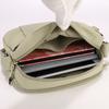 Solid Color Nylon Crossbody Bag Multi Pocket Casual Shoulder Bag for Women