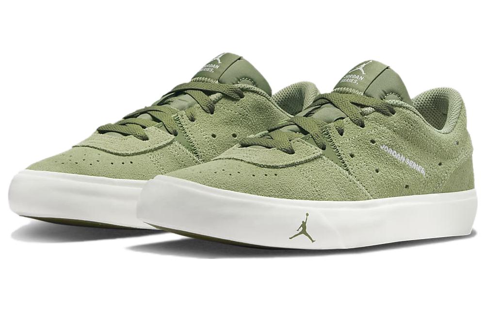Jordan Air Jordan Series Comfortable Slip Resistant Cushioning Low top Kids' Skateboarding Shoes Green White Teenagers DN3205-300
