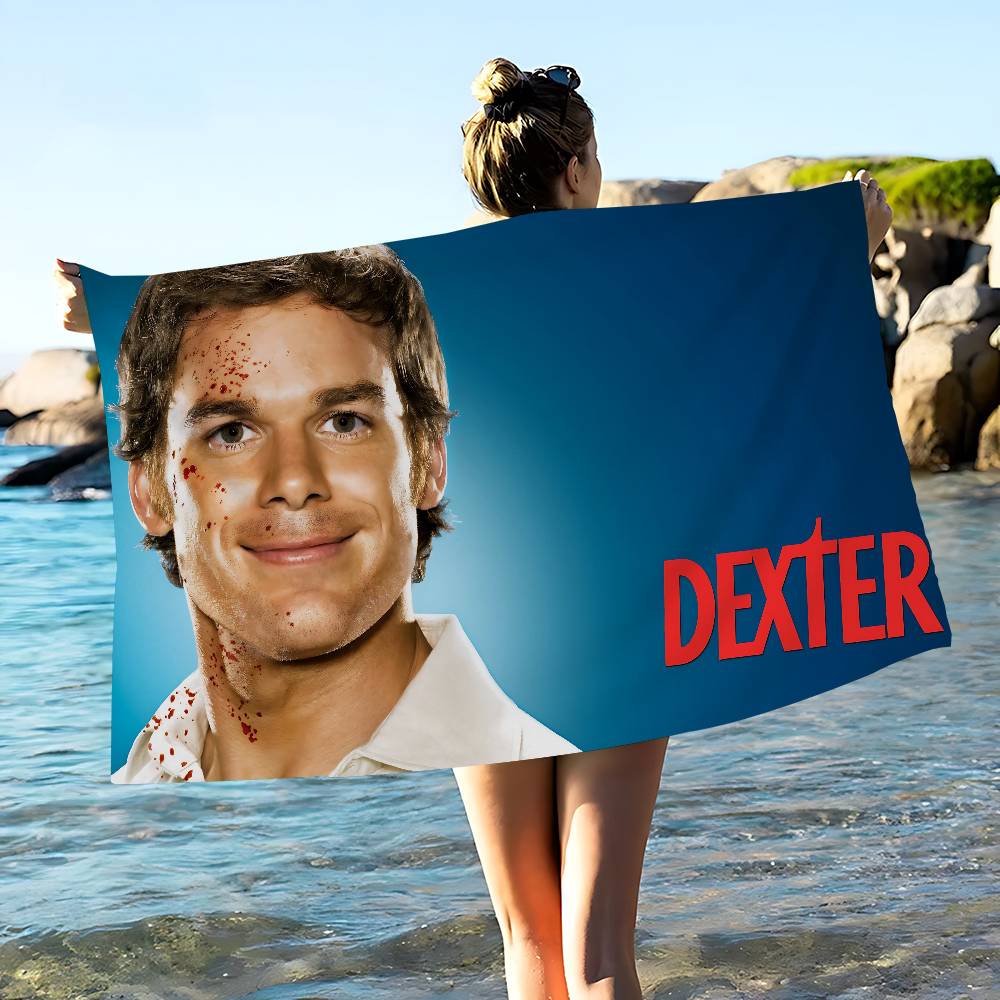 

Crime Movie Dexter Bath Towel Microfiber Soft Water Absorbing Breathable For Girl Kids Decorative Cartoon Beach Towel W40*H60(CM)