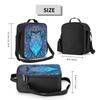 Owl Mandala Thermal Insulated Lunch Bag Women Animal Portable Lunch Tote for Work School Travel Multifunction Bento Food Box