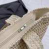 Bohemian Weave Tote Bag Hollow Out Summer Beach Bag Simple Straw Shoulder Bag  Outdoor