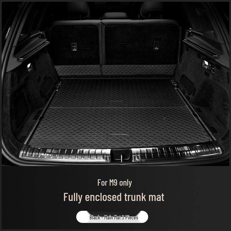 Full Coverage Nappa Leather Trunk and Backrest Mat for 2024/25 AITO M9 Five/Six-Seater