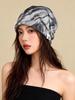 Trendy Plaid Slouchy Hat - Unisex Pleated Beanie for Spring & Summer