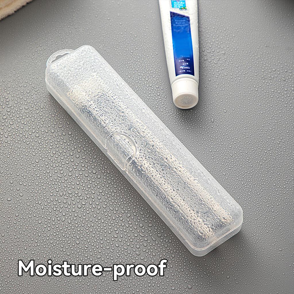 Toothbrush Box Transparent Organizer Case Travel Portable Toothbrush Holder Plastic Toothpaste Box Storage Container