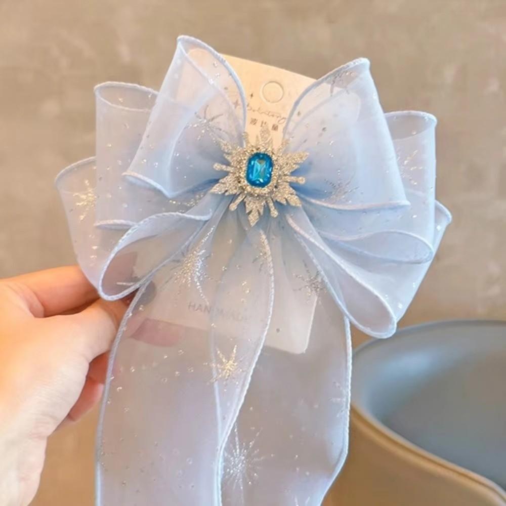 Mädchen Schule Haarklammern Prinzessin Pompom Haarspangen Langes Band Entenschnabelspange Für Kinder