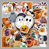 50 Halloween Cartoon Graffiti Stickers: Waterproof DIY for Skateboards, Water Bottles, and Suitcases.