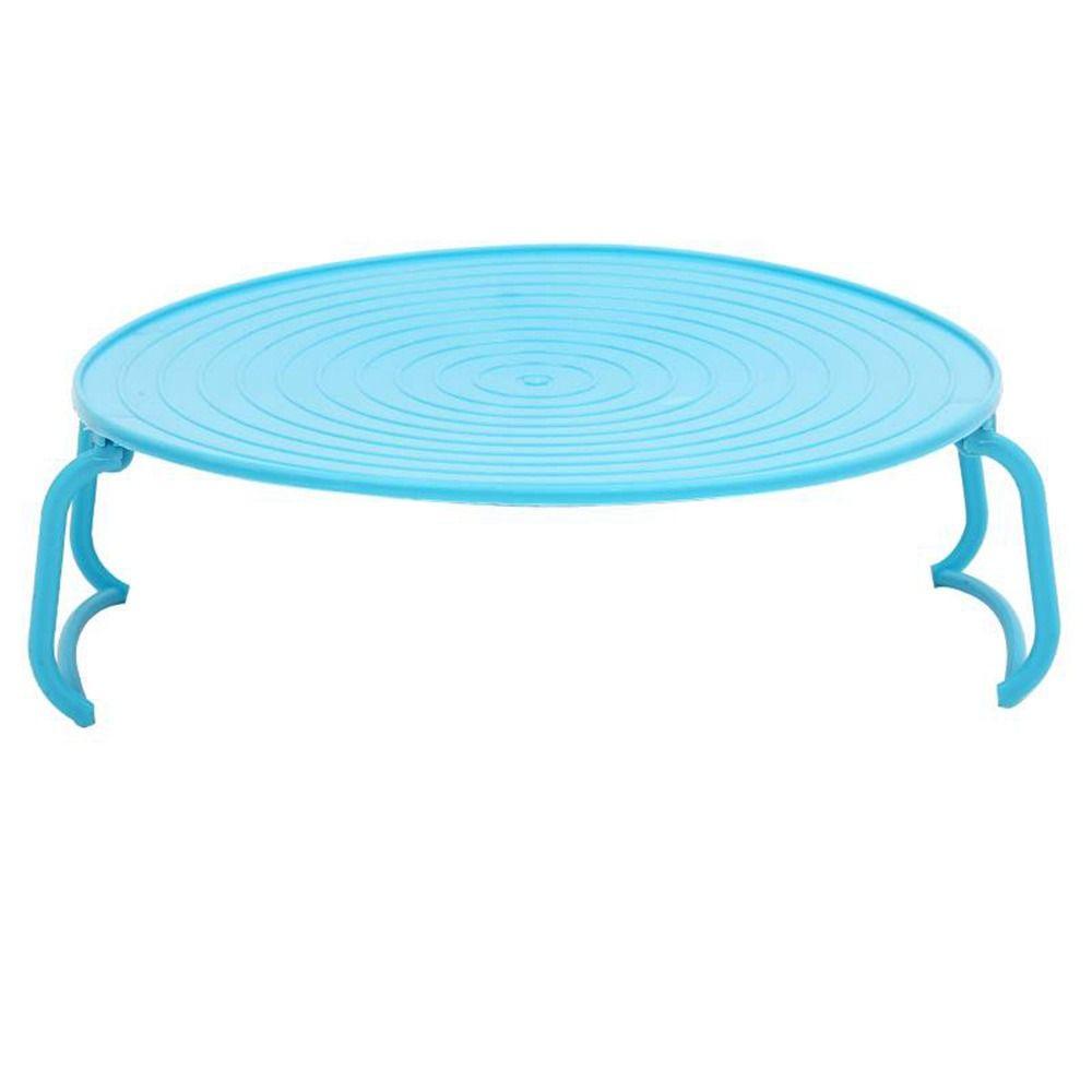 

Кухонный Нагрев Пластик с Ручкой Подставка для Тарелок Охлаждающая Решетка Микроволновая Стойка Крышка Полка синий