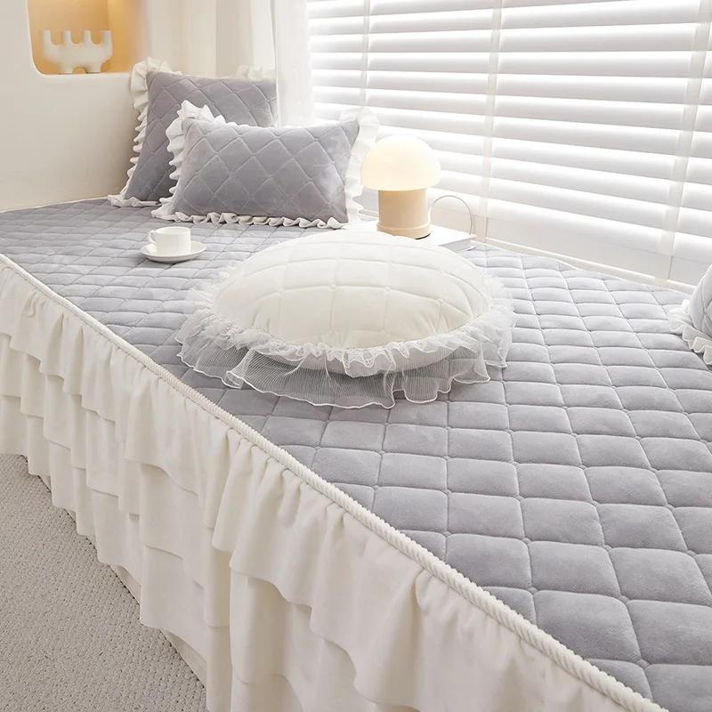 Princess Style Solid Color Bay Window Cushion 2025 New Four All Seasons Universal Bedroom Balcony Tatami Anti slip Sponge Mat