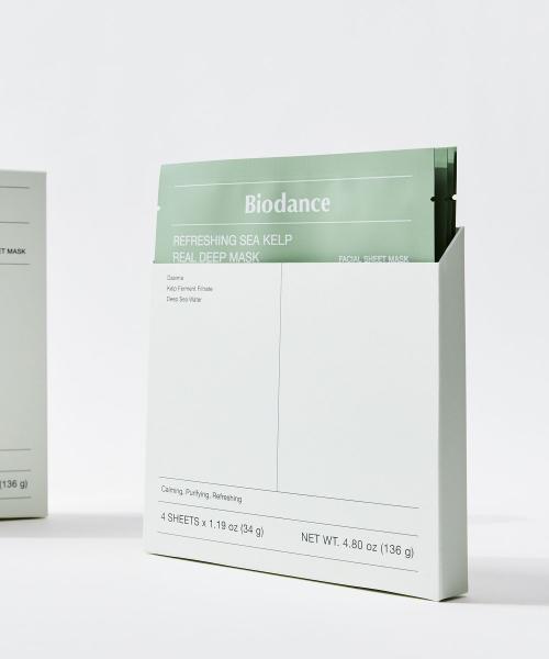 Biodance Refreshing Sea Kelp Real Deep Mask (4ea) Sea Kelp Mask 4ea