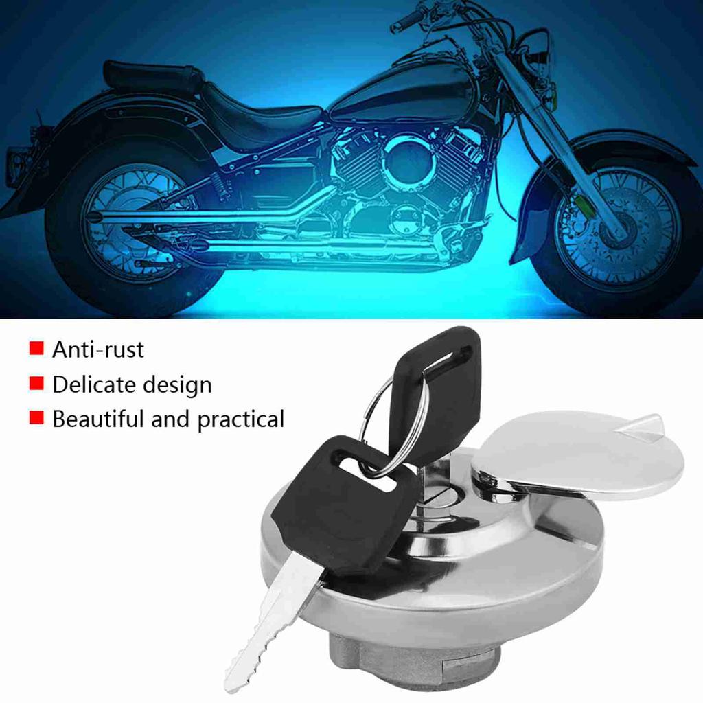 Motorcycle Fuel Gas     Cover with 2 Keys for Fuel   Cover VT750  Shadow   2010 To 2011