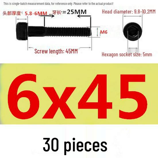 High-Strength Grade 12.9 Internal Hex Head Screws M1.4-M20