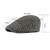 Herbst Winter Wolle Gatsby Cap Männer Baskenmütze Plaid Kappe Newsboy Caps für Männer Britische Vintage Maler Hüte Flache Kappen Efeu hut Boina