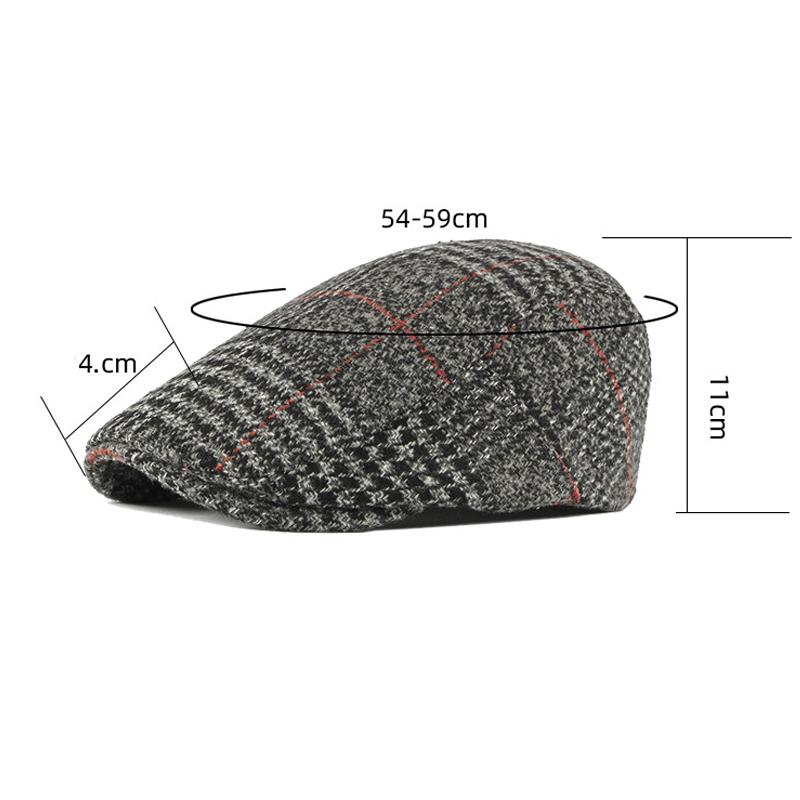 Toamnă iarnă Șapcă Gatsby din lână Beretă bărbați șapcă în carouri Șapci Newsboy pentru bărbați, pictori britanici de epocă, pălării, șapci plate, pălărie de iederă Boina