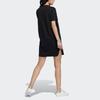 Adidas Originals Graphic Casual Sports Round Neck Triple Logo Breathable Short Sleeve Dress Women dresses Black HF0115
