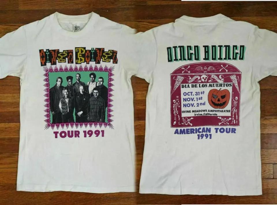 Oingo Boingo Vintage 1991 Oingo Boingo Irvine Meadows Dia De Los Muertos Unisex T-Shirt S