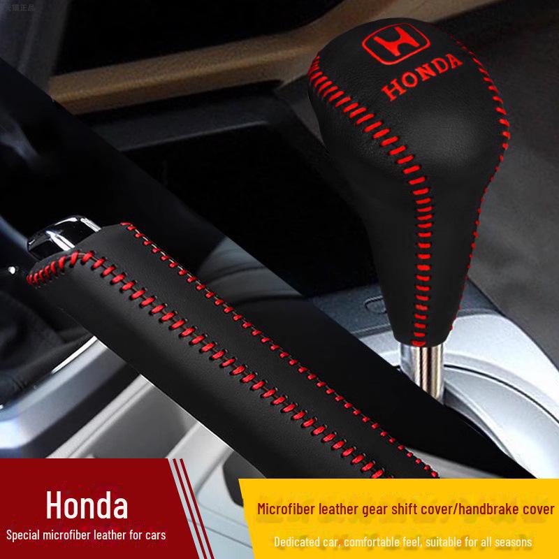 Kompatybilne Pokrowce na Gałkę Zmiany Biegów i Hamulec Ręczny dla Hondy Civic 8. i 9. Generacji (Automatyczny)