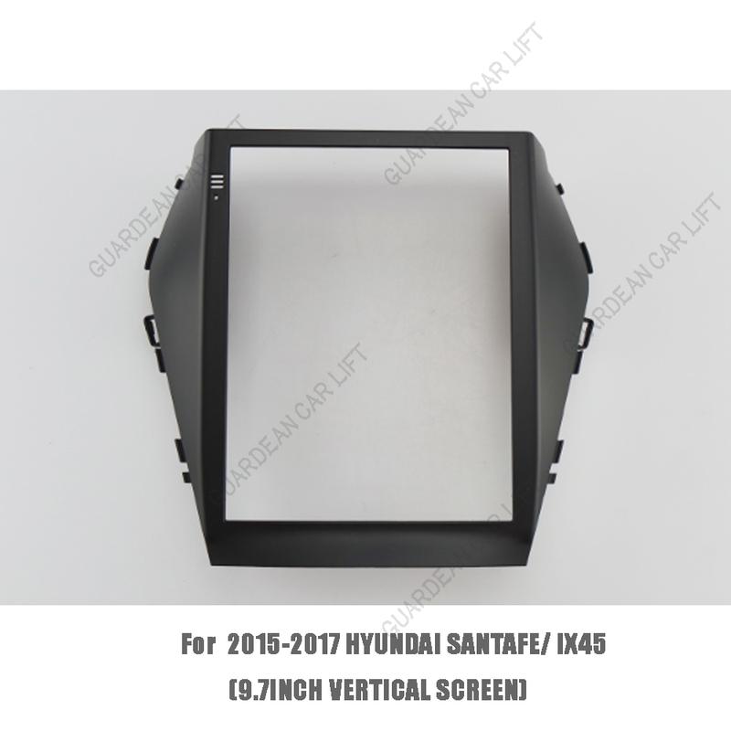 Car Audio 2Din Fascia Frame Adapter For Hyundai Santa Fe IX45 2013-2017 9.7 INCH Big Screen DVD Installation Panel Frame Kit