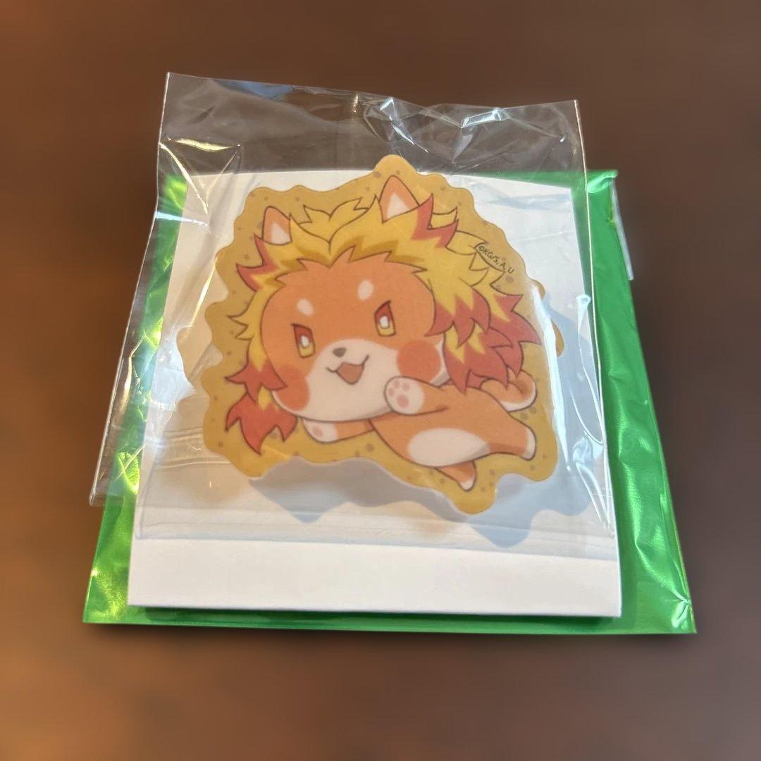 Demon Slayer Kimetsu no Yaiba Valentines Day White 2026 Animal Cookie Badge Rengoku Kyojuro