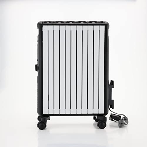 De'Longhi Multi-Dynamic Heater MDHU15-BK Electric Heater Zero Wind Heating Energy Saving Intuitive Click Knob with Remote Control Surface Temperature