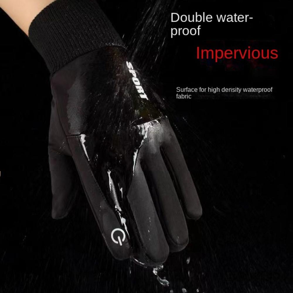 Warm Mittens Full Finger Gloves Windproof Cycling Gloves Fashion Winter Glove Sports