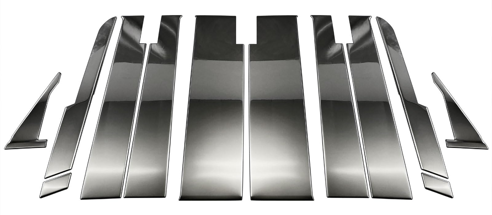 

BRIGHTZ Отделка Нержавеющая сталь Черное покрытие Накладки на стойки с козырьком для Spacia Gear Ультра-зеркальные MK54S/MK94S (Набор из 12 предметов) [PIL-BLA-425]