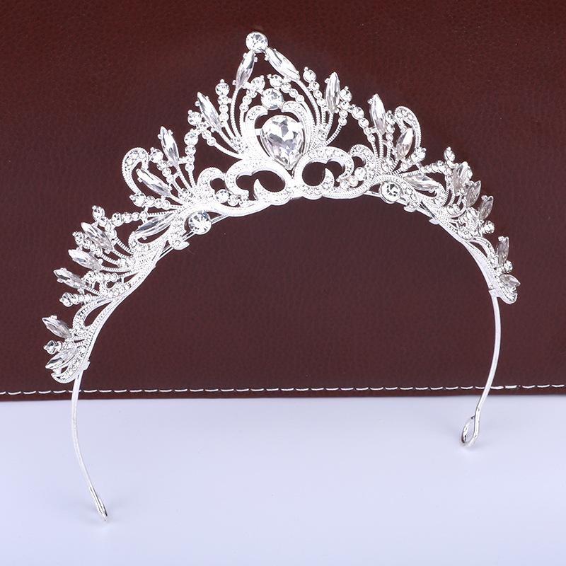 Braut Kopfbedeckungen Luxuriöse neue Krone Hochzeitskleid Barock Geburtstag Krone Haarschmuck