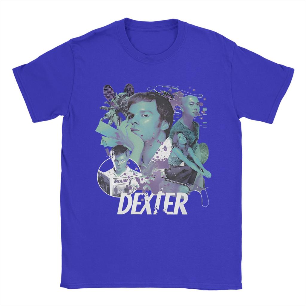 Dexter Morgan Movie Cotton TShirt For Male Summer Crime TV Drama  Retro T Shirts O Neck Tee Shirt Plus Size Hot Sale Clothes