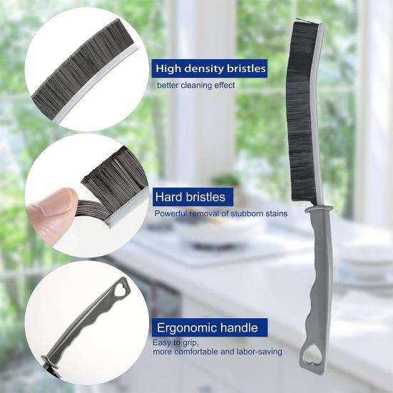 6Pcs Gap Cleaning Brush Flexible Durable Ergonomic Handle Crevice Cleaning Brush
