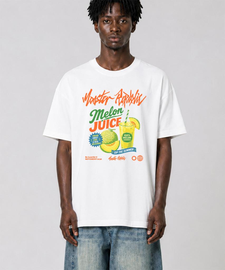 MONSTER REPUBLIC Melon Juice T-Shirt White_9138