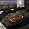 Manchester Emblem Display Three-piece set (1 * duvet cover + 2 * pillowcase, without core) 2D Flat Duvet cover and pillowcase Christmas birthday gift