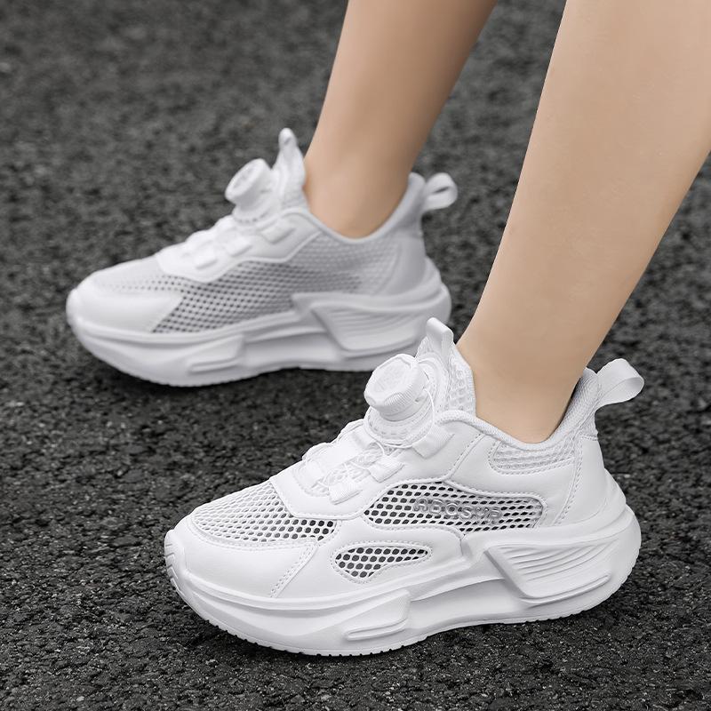 

Детская обувь лето новая дышащая одинарная сетка полая легкая обувь для мальчиков модная повседневная универсальная спортивная обувь для девочек 39