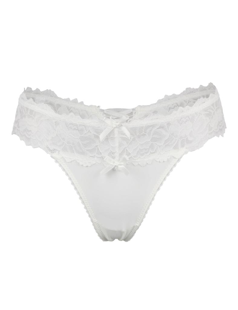 OhyeahLady Cute Lace Plus Sizes 3L and Cooling Flattering Panties with Ribbon T-Back Panties, 5L, Women's Panties, Lingerie, Sexy, Breathable,