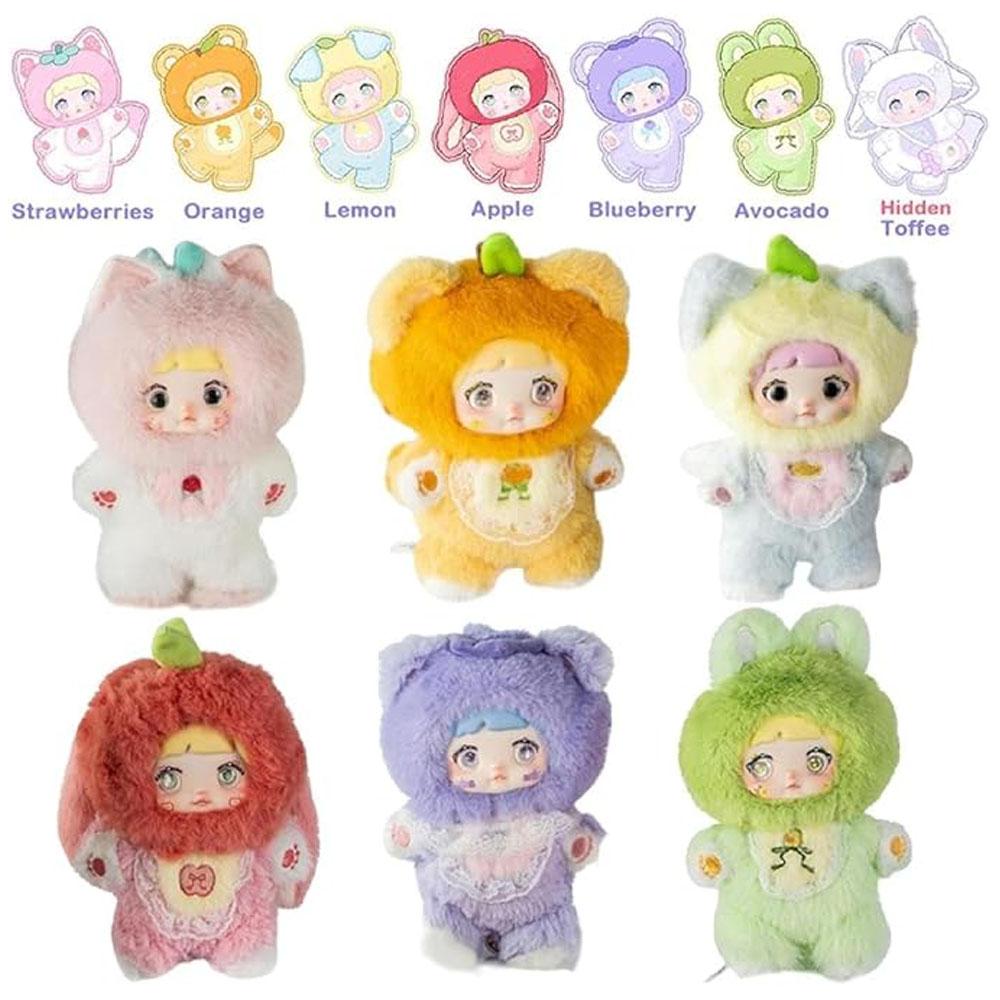 Non-Toxic Official Genuine Nommi-Interesting Fruit Series Cute Cartoon Bear-Style Fruitplush Toys Collectible Forhalloween Christmas
