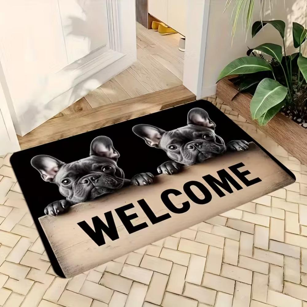40*60cm Bathroom Carpet Non-slip Door Carpet Creativity Beagle Floor Mat  Home Decor