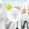 10 Pieces of Strong Self-adhesive Wall Hooks, Hangers, Key Holders, Towel Racks, Kitchen Transparent Adhesive Wall Hooks