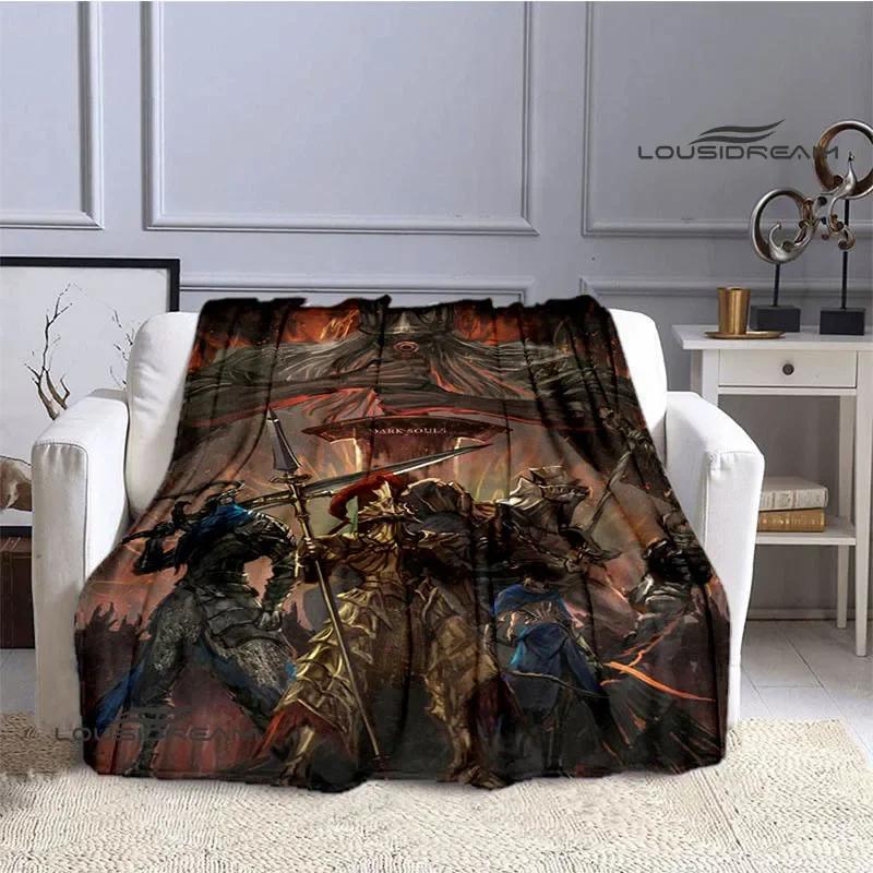 Dark Souls D Game Printed Throw Blanket  Soft Cozy for Home Travel Bed Picnic Birthday Gift