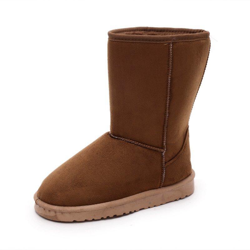 

Размер 44 2025 Новые модные высокие зимние сапоги женские флисовые теплые хлопковые туфли женские сапоги с круглым носком 36 жёлтый