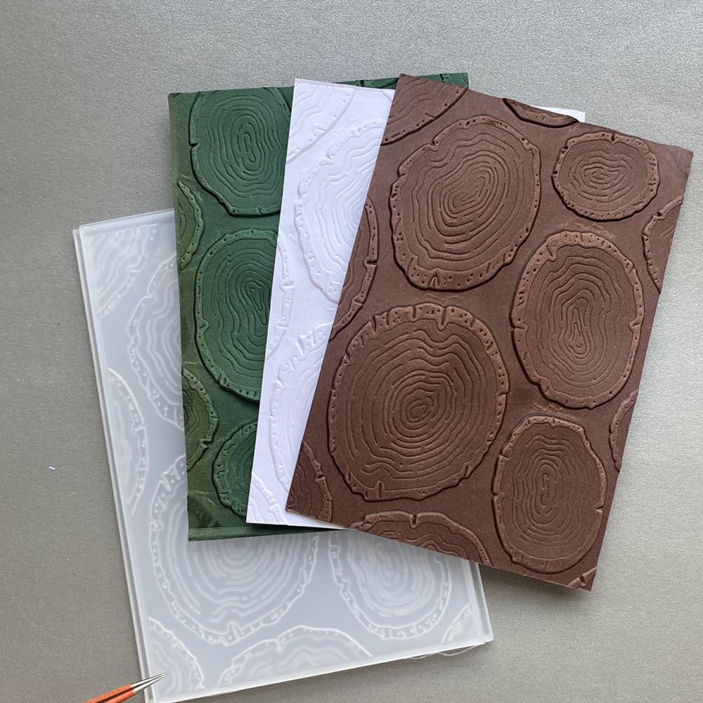 3D Plastic Embossing Mold Template for DIY Journal Stamps
