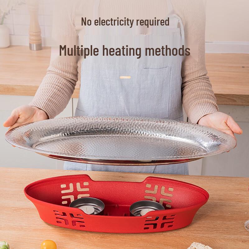 ZISIZ Oval Hammered Aluminum Fish Roasting Pan