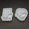 Clear Quicksand Silicone Molds Resin Casting Shaker Mold Resin Epoxy Mold for DIY Crafts Pendant Keychain Jewelry Making