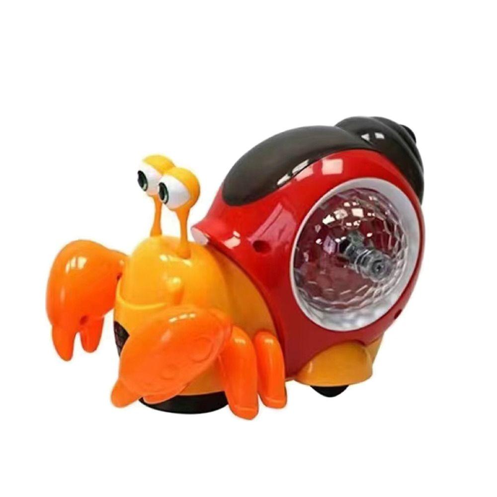 Musical Musical Light Toy Snail Baby Dancing Toy Cartoon Crawling Crab Toy