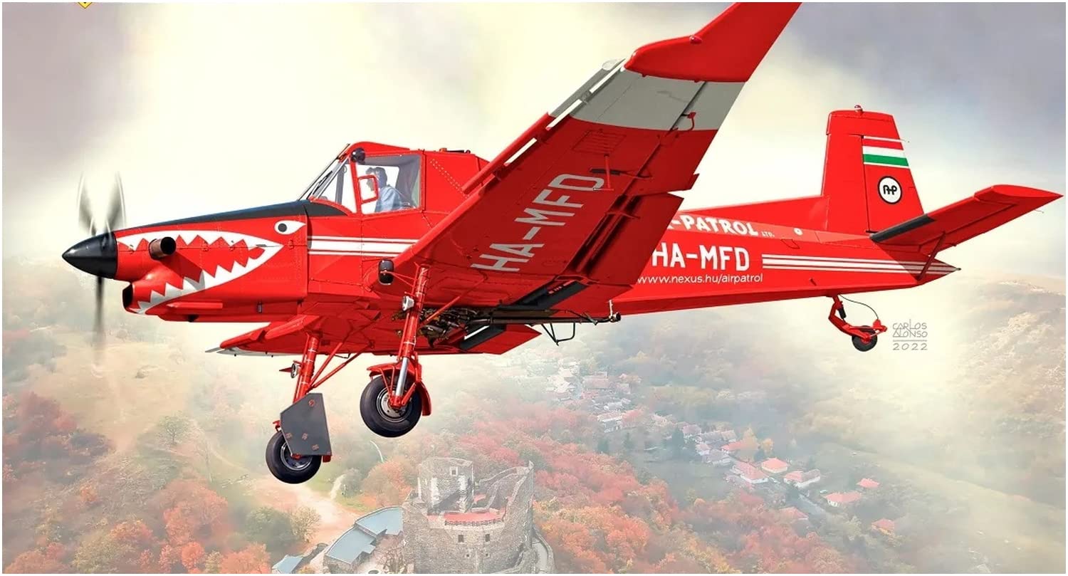 

KP Model Hungary Let Acro Turbo Plastic Model KPM0332 Molded Color 1/72 Z-137T