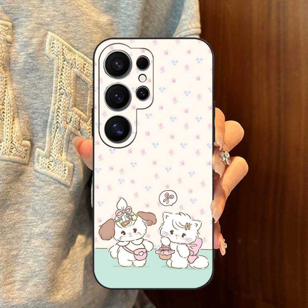 Cute M-mikko C-characters Phone Case For Samsung S 24 Fe 25 Ultra Plus 20 Lite 21 30 22 23 24 22 Ultra 5G Fundas