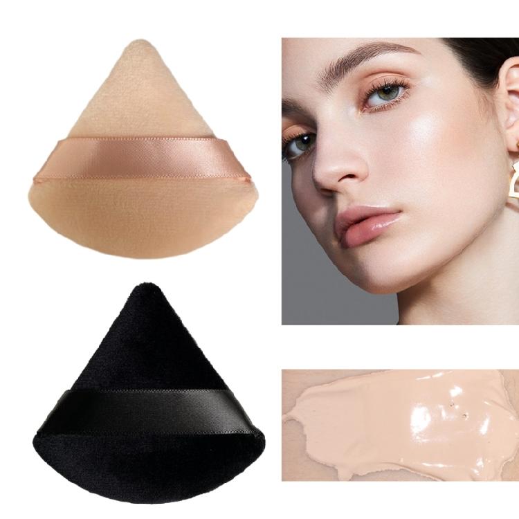 Cipria Viso Soffice Applicatore per Trucco Triangolare Spugnetta per Cipria in Polvere Libera Regalo