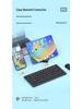 Portable Bluetooth Aluminum Alloy Folding Keyboard with Universal Phone/Tablet Stand, Silent Typing & USB-C Charging