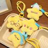 Soft Stars Keychains Cute Doll Couple Key Chain Kawaii Star Plush Key Chain  Bag Accessories