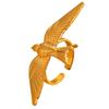 Stainless Steel Peace Dove Open Ring – Retro Titanium Steel Bird Design